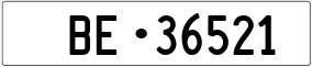 Truck License Plate